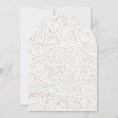 ゴールドの結婚式招待状 招待状 (裏面)