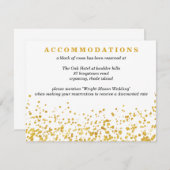 ゴールドの結婚式 エンクロージャーカード (正面/裏面)