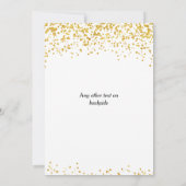 ゴールドの結婚式 招待状 (裏面)