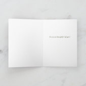 ゴールドの結婚指輪 ブライド＆グルーム ウェディング サンキューカード (内部)