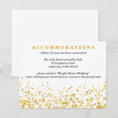 ゴールドの結婚50周年 エンクロージャーカード (正面/裏面)