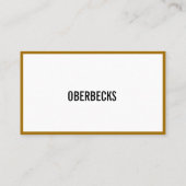 ゴールドの縁取り 名刺 (裏面)