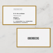 ゴールドの縁取り 名刺 (正面/裏面)