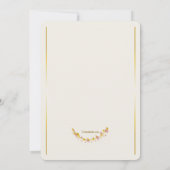 ゴールドの聖体拝領カップの写真 招待状 (裏面)