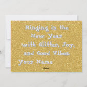 ゴールドの色で挨拶 シーズンカード (裏面)