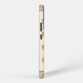 ゴールドの花柄 SAMSUNG GALAXYケース (右側面)