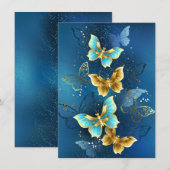 ゴールドの蝶 メニュー (正面/裏面)