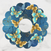 ゴールドの蝶 ワイングラスタグ (裏面)