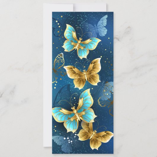 ゴールドの蝶 案内状 (正面)