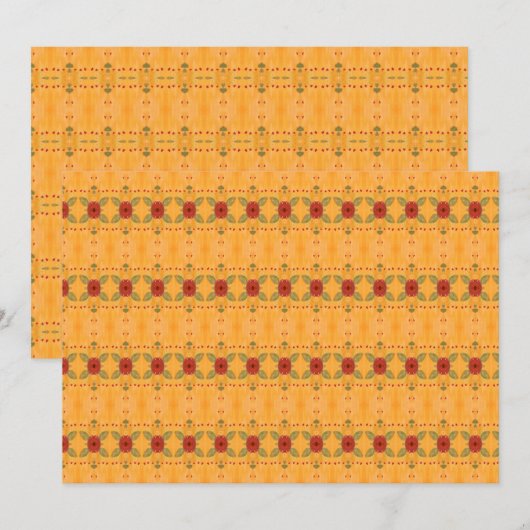 ゴールドの裏表使えるデュベットカバー 招待状 (正面/裏面)