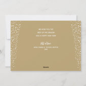 ゴールドの複数写真 ハッピー シーズンカード (裏面)