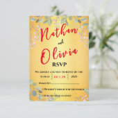 ゴールドの赤 出欠カード (スタンド正面)