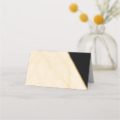 ゴールドの輝きを放つ豪華な幾何学模様のウェディング招待状 プレイスカード (裏面)
