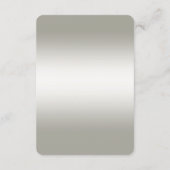 ゴールドの青い石の詳細な装飾が施された封筒カード エンクロージャーカード (裏面)