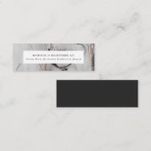 ゴールドの魅力 | 結婚式のギフト登録カード スキニー名刺 (正面/裏面)