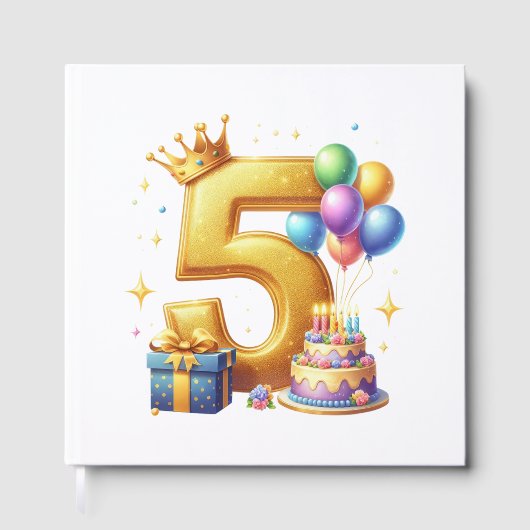 ゴールドの５歳の誕生日 ゲストブック (正面)