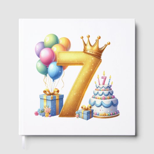 ゴールドの７歳の誕生日 ゲストブック (正面)