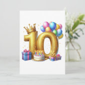 ゴールドの10歳の誕生日 シーズンカード (スタンド正面)