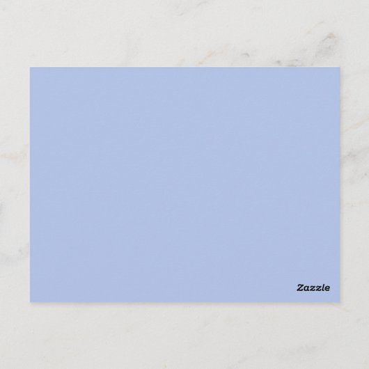 ゴールドの「ありがとう」テキストが付いたフロプシー・ラビット ポストカード (裏面)