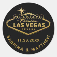 ゴールドの「Welcome to Fabulous Las Vegas」看板 ブラック