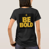 "ゴールドを保持せよ | 大胆に生きろ Tri-Blend Tシャツ (裏面)