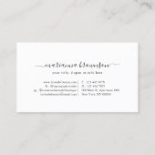 ゴールドアイウェアの眼鏡 名刺 (裏面)