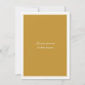 ゴールドアニバーサリーメダリオン パーティー招待状 招待状 (裏面)