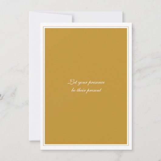 ゴールドアニバーサリーメダリオン パーティー招待状 招待状 (裏面)