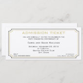 ゴールドアニバーサリー招待状 招待状 (正面/裏面)