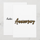 ゴールドアニバーサリー招待状 招待状 (正面/裏面)