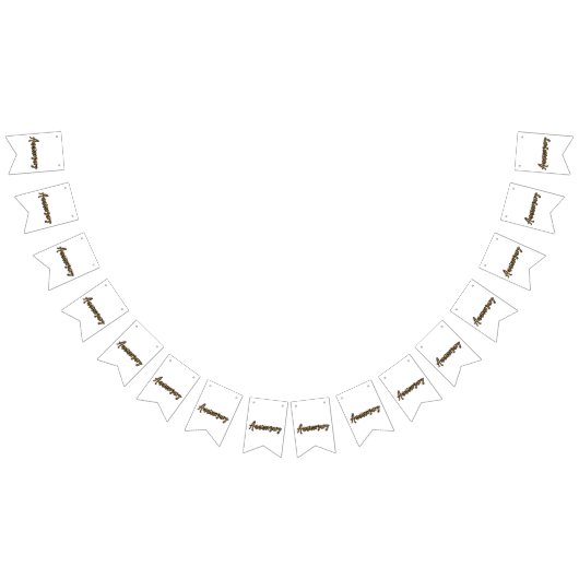 ゴールドアニバーサリー バンティング バナー (全)