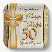 ゴールドアニバーサリー ペーパープレート (正面)