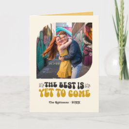 ゴールドアワーの輝き Champagne Retro 新年フォト シーズンカード