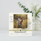 ゴールドアワー・ハグ - 結婚式のご案内 招待状 (スタンド正面)