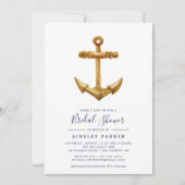 ゴールドアンカー | ブライダルシャワー招待状 招待状 (正面)