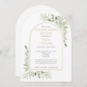 ゴールドアーチグリーンフューネラル セレブレーション オブ ライフ 招待状 (正面/裏面)