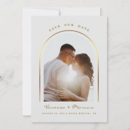 ゴールドアーチフレーム 結婚式 写真 Save The Date セーブザデート