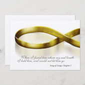 ゴールドインフィニティーリング 招待状 (正面/裏面)