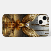 ゴールドイーグルペンダントから滴る液体金属 Case-Mate iPhoneケース (裏面 (横))