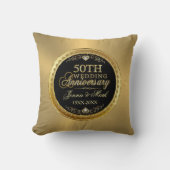 ゴールドウェディングの輝き ゴールド＆ダイヤモンド クッション (正面)