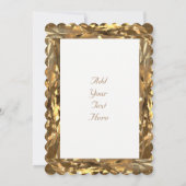 ゴールドウェディングアニバーサリー両親ゴールドエレガント カード (裏面)