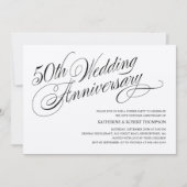 ゴールドウェディングアニバーサリー招待状 招待状 (正面)