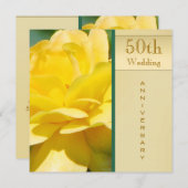 ゴールドウェディングアニバーサリー招待状 招待状 (正面/裏面)