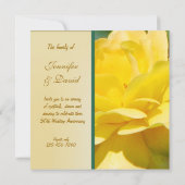 ゴールドウェディングアニバーサリー招待状 招待状 (裏面)