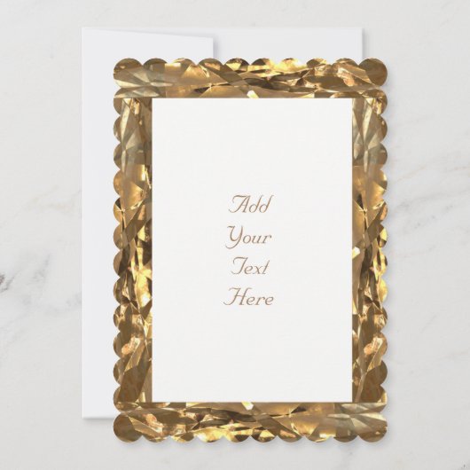 ゴールドウェディングアニバーサリー ペアレント ゴールド エレガント カード (裏面)