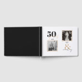 ゴールドウェディングアニバーサリー Then & Now 50周年 ゲストブック (全面)