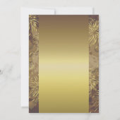 ゴールドウェディング花火 招待状 (裏面)