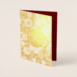 ゴールドウェディング 50周年記念 箔カード