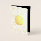 ゴールドウェディング 50周年記念 箔カード (正面)