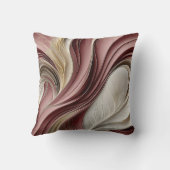 ゴールドエアー – ローズシャンパンフロー抽象 クッション (裏面)